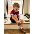 thumbnail image 4 of BemeyourBBs Toddler Baby Boys Summer Clothes 2 Pieces Outfit Contrast Color Short Sleeve Lapel Button Down Shirt Tops with Pockets Cargo Shorts 2Pcs Set, 4 of 9