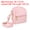 Dark Pink, variant on Uxcell Mini Backpack Cute Cosmetic Bag for Women, PU Leather Crossbody Bag with Lanyard Blue