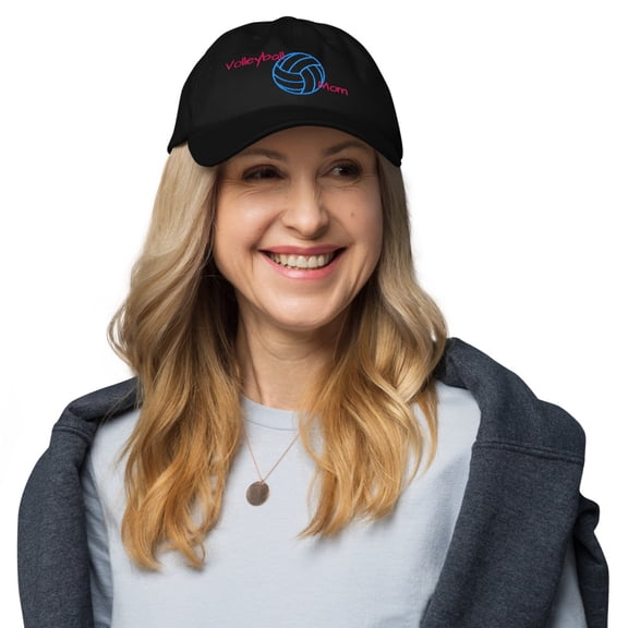 Volleyball Mom Hat (Black)