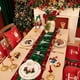 thumbnail image 1 of Mantel navideño de 72 x 13 pulgadas, bandera navideña para mesa, impermeable, decoración para mesa de centro, mantel largo, suministros de decoración navideña., 1 of 5