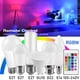 thumbnail image 2 of Bombilla LED RGBW E27, E14, GU10, B22, punto de AC100-240V, lámpara mágica cambiable + Control IR, decoración RGB, blanco, 2 of 4