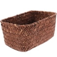 thumbnail image 4 of 1pc sala de estar almacenamiento cesta picnic fruta tenedor exquisito tejido cesta, 4 of 7