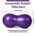 thumbnail image 5 of InnotechSC Peanut Ball - Anti Burst Exercise Ball for Labor Birthing, Physical Therapy for Kids, Core Strength, Flexible Seating, Home & Gym Fintness, sensory chair Wiggle Seat (Include Pump), 5 of 7