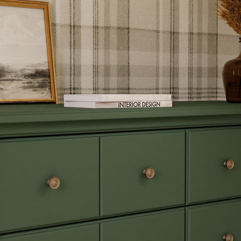 namesake green dresser Namesake Liberty 6-Drawer Assembled Dresser
