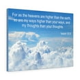 thumbnail image 4 of Scripture Walls Isaiah 55:9 Heavens Are Higher Bible Verse Canvas Christian Wall Art Ready to Hang Unframed, 4 of 9