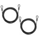thumbnail image 1 of Candado de cable de seguridad Uxcell (5/32" Diámetro 13.1 pies 77lb, Negro) (2 Pcs) Acero inoxidable recubierto de vinilo, 1 of 7