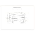thumbnail image 6 of Simpli Home Ava Ottoman in Tightly Woven Performance Fabric , Assembled, 6 of 12