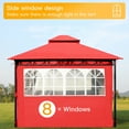 thumbnail image 3 of FDW 10' x 10' Outdoor Gazebo Canopy, Waterproof UV Protection, 3 of 7
