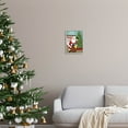 thumbnail image 2 of Happy Holidays Santa Gift Bag Holiday Graphic Art Gray Framed Art Print Wall Art, 2 of 7