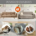 thumbnail image 6 of Couch Cover Sofa Covers for 3 Cushion Sectional Couch Covers L Shape Couch Cover with Tassel Sofa Protector Washable Reversible Chenille Sofa Slipcover for Pet (Khaki,XLarge（71 * 134), 6 of 15