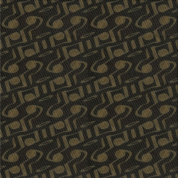 Ahgly Company Indoor Square Patterned Black PAT2951X Area Rugs, 8' Square
