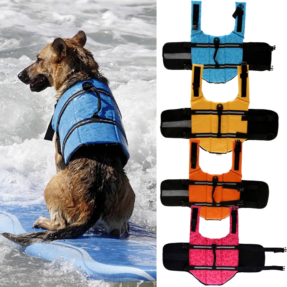 Doglay Dog Life Jacket Adjustable Dog Lifesaver Pet Life Preserver with High Buoyancy Swimsuit for Small Medium and Large Dogs Dog Life Vest with Reflective Stripes 
