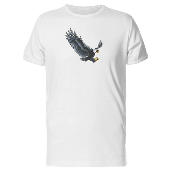 Eagle Flying Down Sketch Tee Men's -Image by Shutterstock