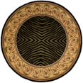 thumbnail image 1 of Momeni New Wave 7'9" X 7'9" Round Contemporary Hand Tufted Wool Rug in Black, 1 of 4