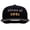 Black, variant on Class of 2021 Embroidered Cotton Flat Bill Snapback Cap - Black OSFM