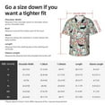 thumbnail image 3 of Husky Dogs Puppy Flower Floral Men'S 3d Print Casual Button Down Shirts, Novelty Hawaiian Short Sleeves L, 3 of 7