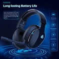 thumbnail image 6 of 2.4GHz Wireless Gaming Headset for PC, PS4, PS5, Mac, Nintendo Switch, Bluetooth 5.2 Gaming Headphones with Noise Canceling Microphone, Stereo Sound, ONLY 3.5mm Wired Mode for Xbox Series-Black, 6 of 9
