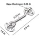 thumbnail image 2 of 3 Pack Barn Door Latch, 4' Heavy Duty Stainless Steel Hook And Eye Latch Gate Latch Lock, 2 of 5