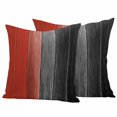 thumbnail image 6 of Red Black Ombre Outdoor Pillow Covers 20x20 Inch Throw Pillow Covers Set of 2 Waterproof Decorative Pillow Cases Vintage Farmhouse Wooden Cushion Covers for Patio Furniture Garden Couch Sofa, 6 of 8