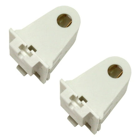 Single Pin Socket - Sylvania 48174 - Slimline Single Pin Shallow Base Slide-On Stationary Fluorescent Lampholder Socket (2 pack) (FLHSLST)
