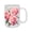 white, variant on 15oz Floral Elegance Rose Print Mug - Beautiful Pink Roses Design, Ceramic Coffee Cup, Gift for Her