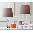 thumbnail image 2 of SAFAVIEH Derry 15 in. Crystal Table Lamp with Light Grey Polyester Shade, Set of 2, 2 of 8