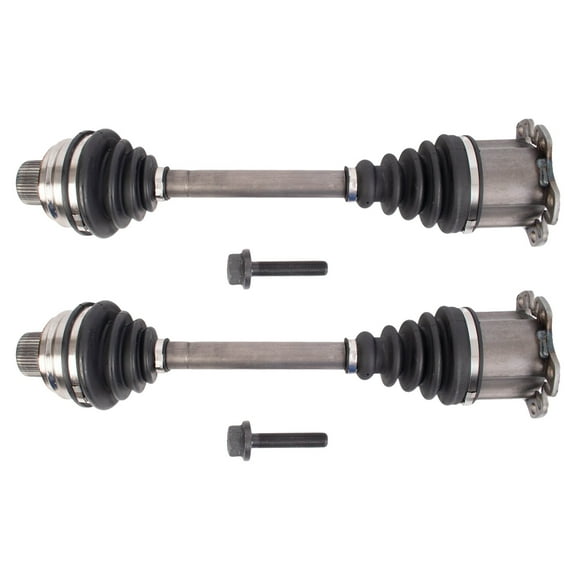 TRQ Front CV Axle Assembly Set Fits 2009-2011 Audi A4 Quattro 08-12 A5 Quattro CSA32602