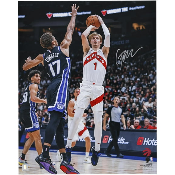 Gradey Dick Toronto Raptors Autographed 16" x 20" Jump Shot vs. Kings Photograph - Fanatics Authentic Certified