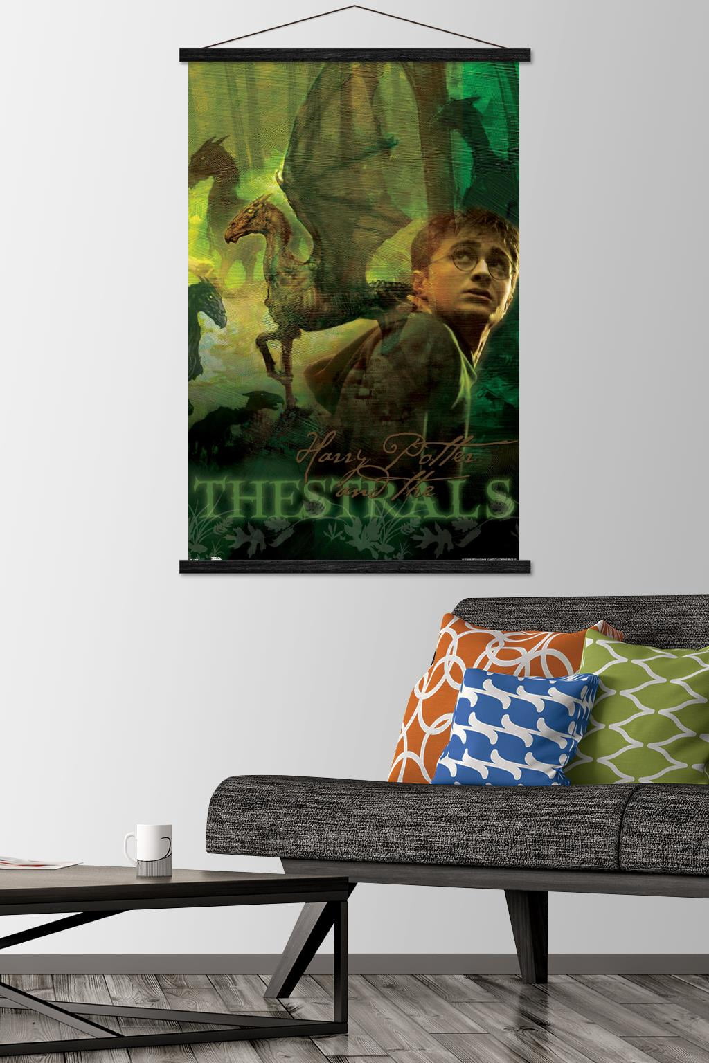 Harry Potter and the Order of the Phoenix - Thestrals Wall Poster with Wooden Magnetic Frame, 22.375" x 34"