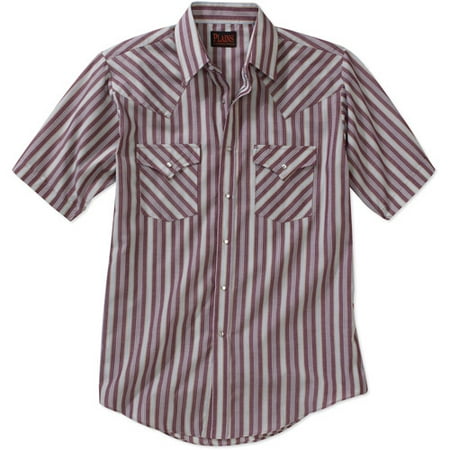 Plains - Men's Stripe Western Shirt Burg