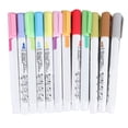 thumbnail image 2 of Outline Pens Set, Comfortable Handle Outline Markers Pens Glitter 12 Colors Lightweight  for Drawing, 2 of 8