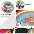 thumbnail image 2 of Skull and Rainbow Dish Drying Mat, Absorbent Microfiber Pad Protector For Kitchen Counter Top Mat Dish Drainboard 16x18in, 2 of 7