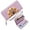 Purple, variant on GEEAD Multiple Card Slots Wallet for Women golden retriever puppies colorful flowers bouquet affectionate scene with hearts Zipper Coin Pocket Gift for Girlfriend, Mom & Friends