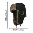 thumbnail image 3 of Windproof Waterproof Trapper Hat with Ear Flaps Ã¢ÂÂ Warm Winter Hat for Men and Women, Unisex Cold Weather Ski Snow Hat, 3 of 4