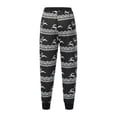 thumbnail image 4 of xiaxaixu Female Thickened Elk Print High Waist Pyjama Trousers Lacing Pants, 4 of 9