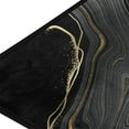 thumbnail image 2 of Area Rugs Carpet for Bedroom Floor Kitchen Rugs Abstract Black Marble Gold Line Bedside Runner Rug Living Room Washable Non Slip 39×20in Sofa, 2 of 7