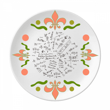 

Seeking Lits Mathematical Formulas Flower Ceramics Plate Tableware Dinner Dish