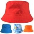 thumbnail image 2 of Unisex Sun Hats, Cotton Beach Bucket Hat for Men Women,Summer Outdoor Boy's Girls Boonie Cap Breathable Packable, 2 of 6