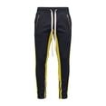 thumbnail image 2 of Muscularfit Pleated Sweatpants for Men Gym Pants with Pockets Drawstring Running Workout Mens Pants Low Rise Yellow Straight-Leg Active Fit Size L, 2 of 6