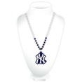 thumbnail image 1 of New York Yankees Mardi Gras Beads with Medallion, 1 of 1