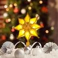 thumbnail image 5 of EGNMCR Christmas Tree Topper Lighted with LED Star Decorations Projector Silver Gold Star Tree Topper Night Light Projector for Indoor Outdoor Christmas Tree Decorations, 5 of 5