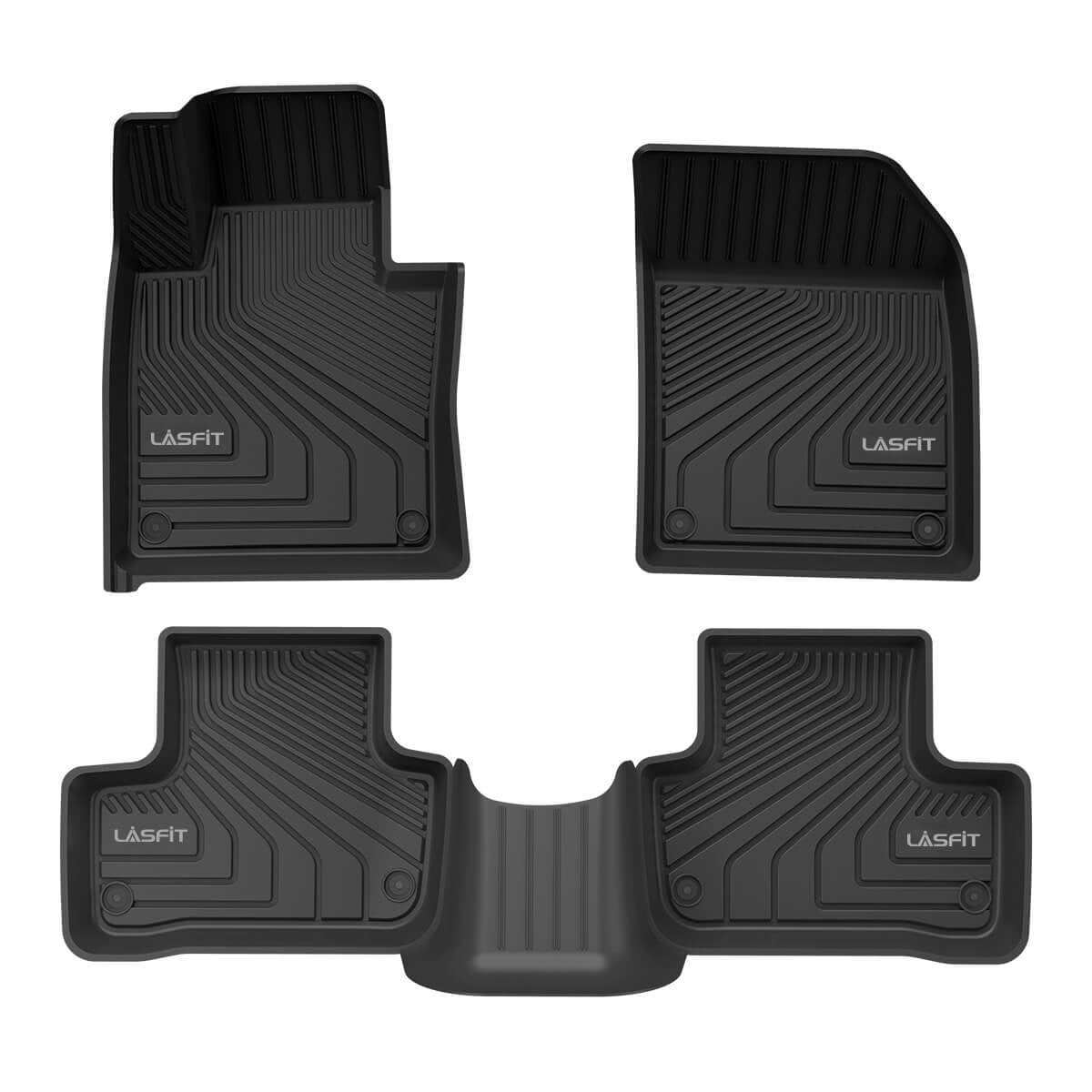 LASFIT Floor Mats for 20182020 Volvo XC60, All Weather Fit TPE Floor