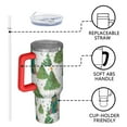 thumbnail image 4 of White Christmas Watercolor Tree Pattern Tumbler with Handle and Lid,40oz Double Wall Vacuum Insulated Tumbler,Cups Gift for Women and Men, 4 of 7