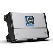 Wet Sounds HTM-1 - HTM Series Full-Range Class-D 1200 Watt at 1-Ohm Mono Amplifier with REVO-10-FA-S4 10 Woofer Single 4 OHM and REVO-10-XS-W-SS-GRILLE White Stainless Grille
