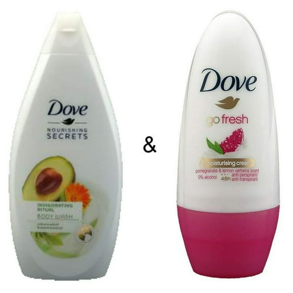 Body Wash Invigo Ritual 500 by Dove & Roll-on Stick Go Fresh Pomegranate 50 ml by Dove