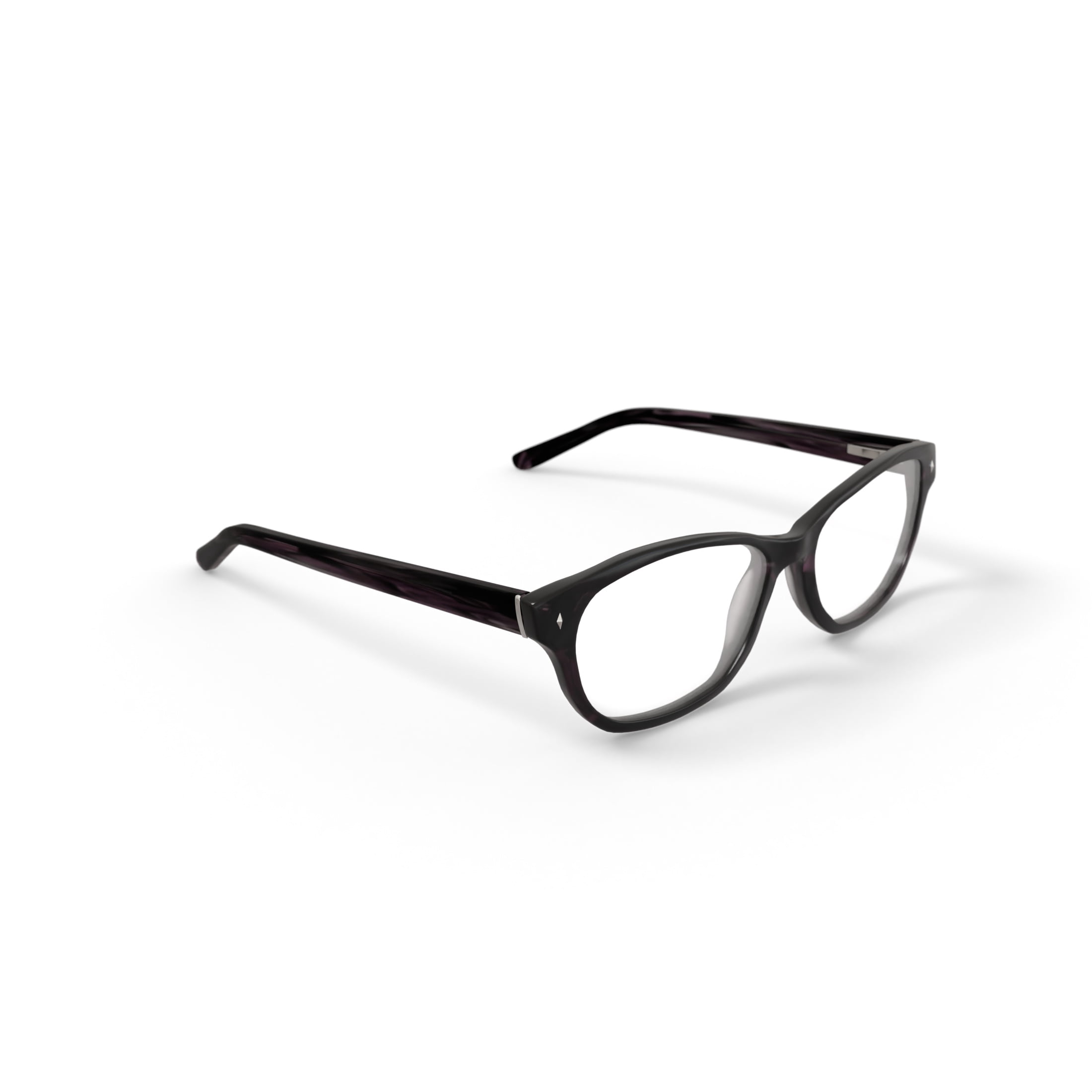 Walmart Women's FM13048 Rectangular Prescription Eyeglasses with Case, Purple