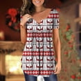 thumbnail image 2 of 2023 Women's Floral Tunic Tops Casual Blouse V Neck Short Sleeve Buttons Up T-Shirts, 2 of 6
