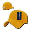 thumbnail image 2 of Decky 206 6 Panel Low Profile Structured Acrylic/Polyester Cap-Gold, 2 of 3
