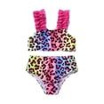 thumbnail image 3 of FUZHIQ Girls Two Pieces Swimsuits Cute Ruffle Bikini Set Hawaiian Beach Sport Bathing Suit Set Pool Swimwear,2-3 Years, 3 of 6
