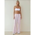 thumbnail image 2 of Wide Leg Striped Relaxed Fit Pants, 2 of 5